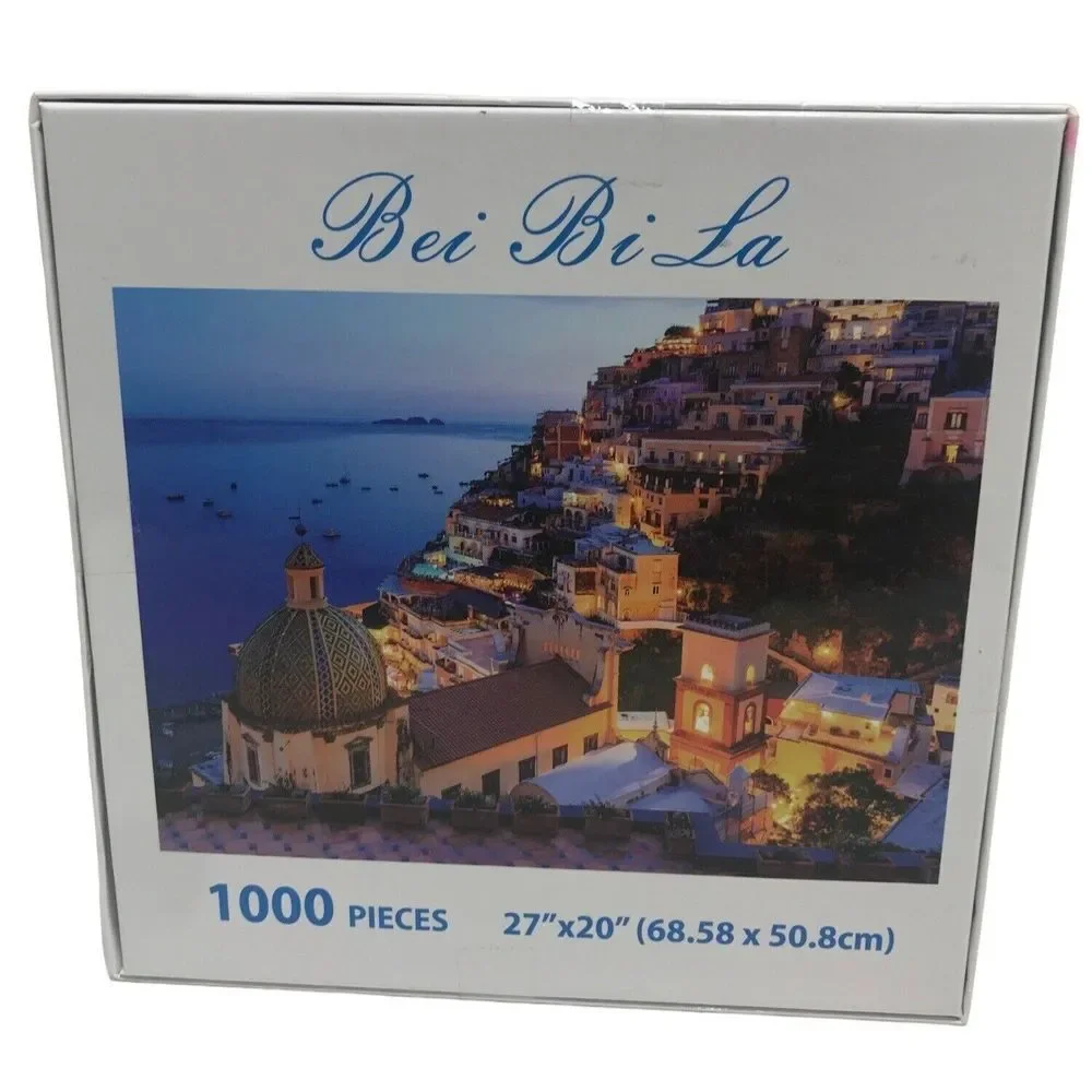 Bei Bi la jigsaw puzzle 1000 piece 27x20 Mediterranean Night Sea View new in box